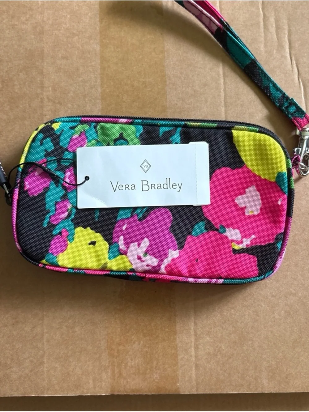 Vera Bradley sunburst floral tech pouch